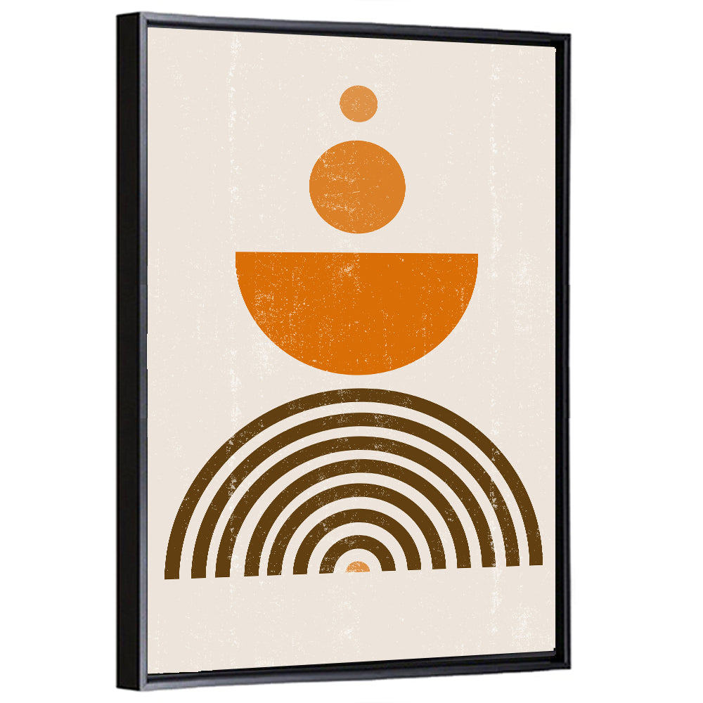 Orange Sun Minimalist I Wall Art