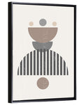 Stacked Sun and Moon Minimalist Wall Art
