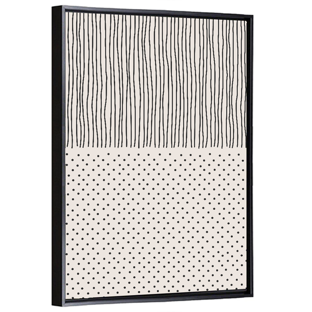 Minimalist Lines and Dots Wall Art