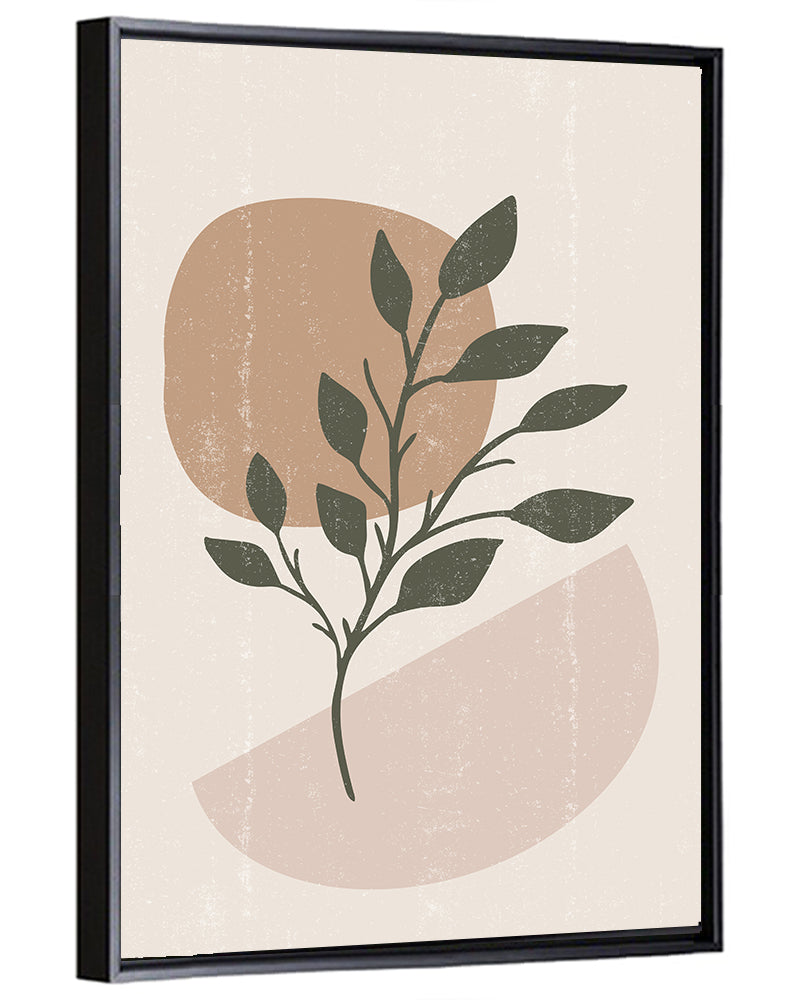 Boho Leaves Minimalist Wall Art