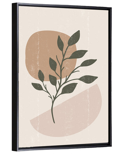 Boho Leaves Minimalist Wall Art