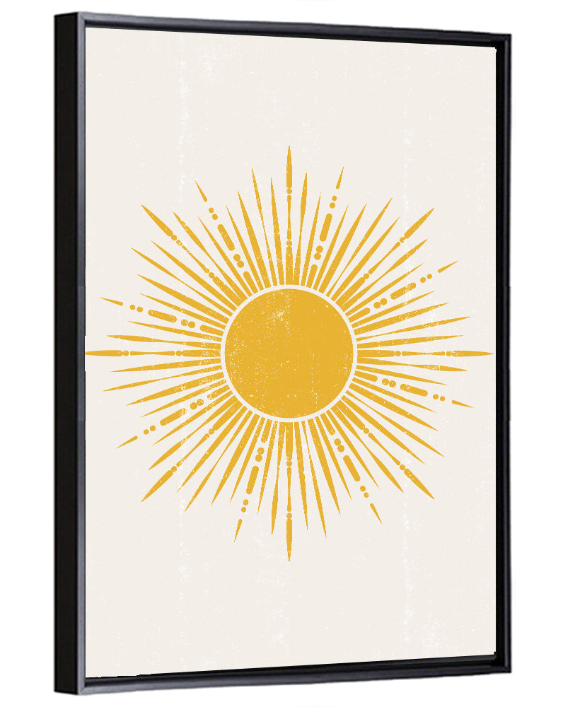Golden Boho Sunburst Wall Art