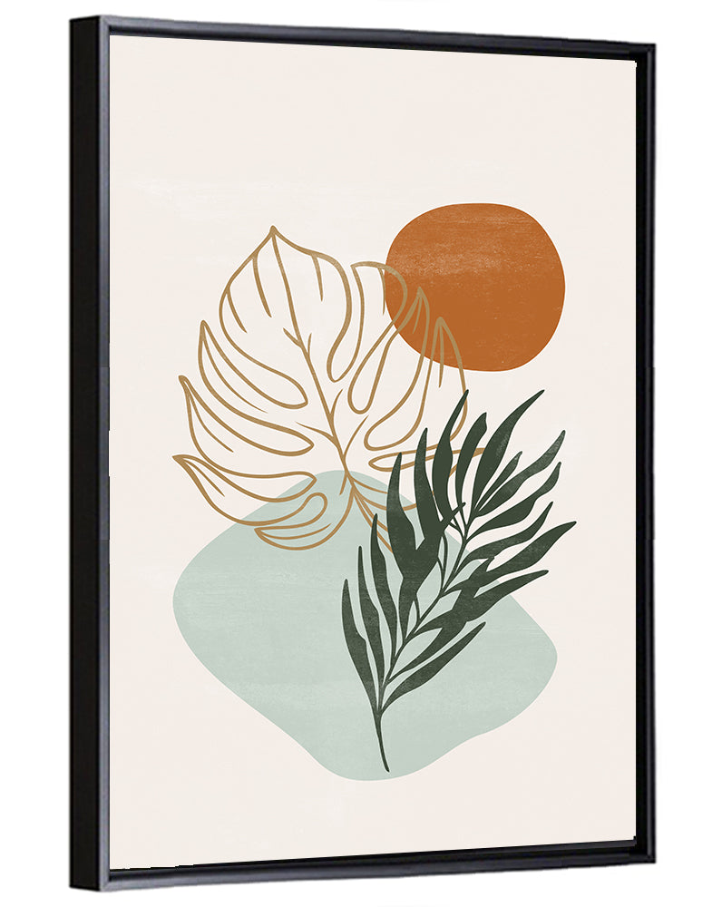 Monstera Sun Botanical Composition Wall Art