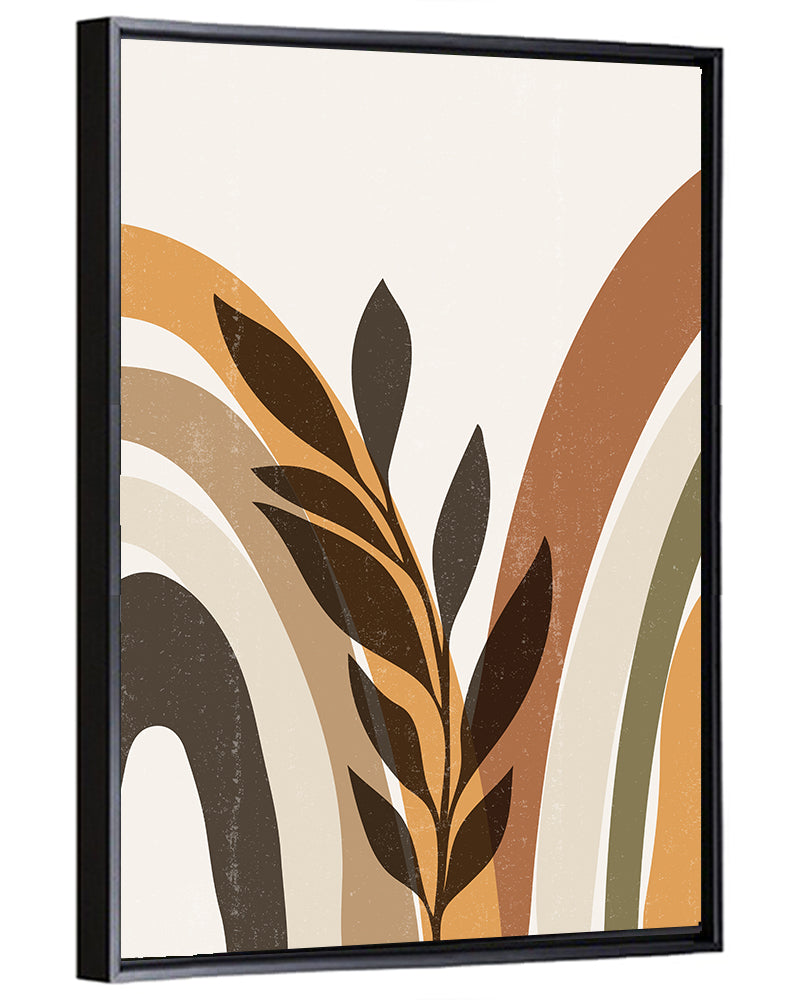Tropical Boho Leaf Arches Wall Art