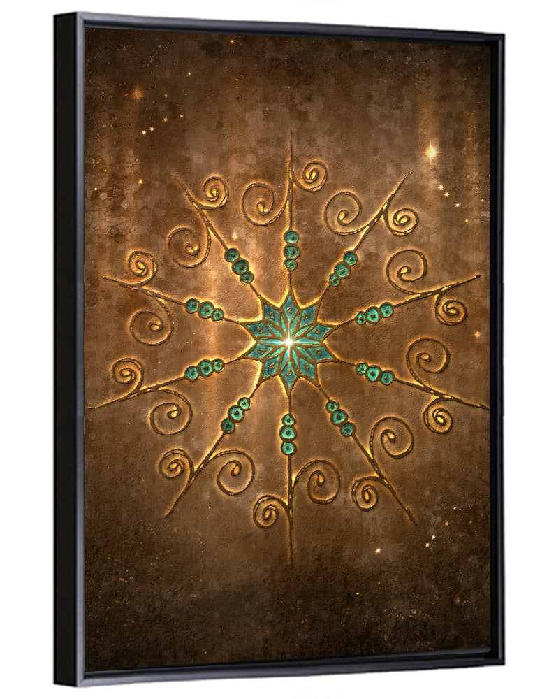 Celestial Twelve-point Mandala Star Wall Art