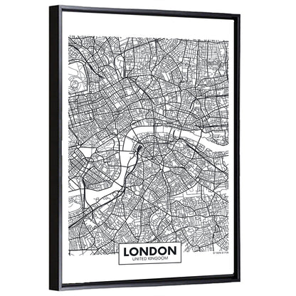 London City Map Wall Art