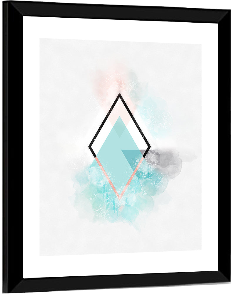 Scandinavian Diamond Geometry Wall Art