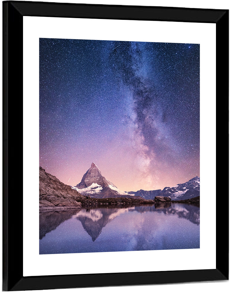 Matterhorn Starry Reflection Wall Art