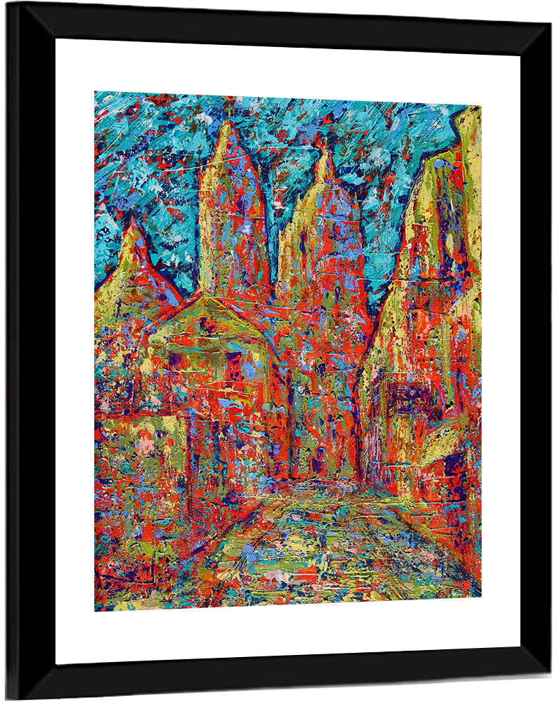 Gothic Spires Cityscape Wall Art