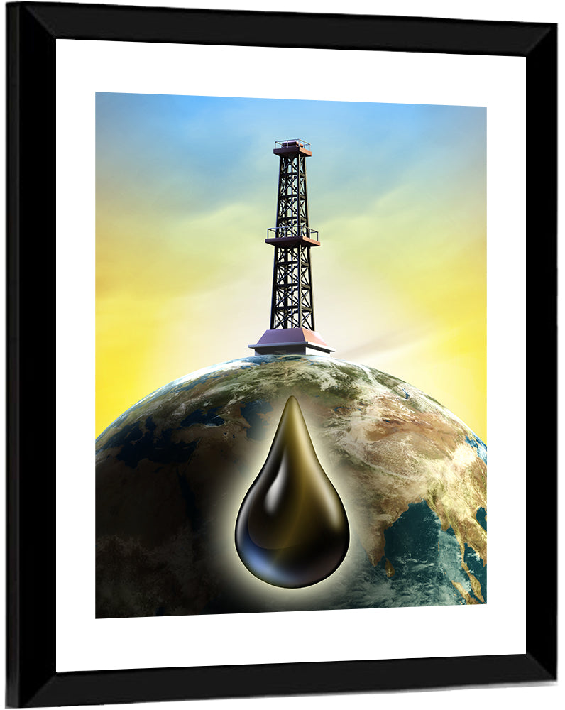 Oil Derrick Wall Art