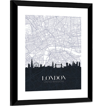 London City Map Wall Art