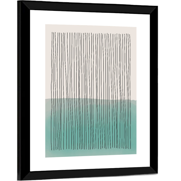 Minimal Horizon Line Study Wall Art as a framed print
