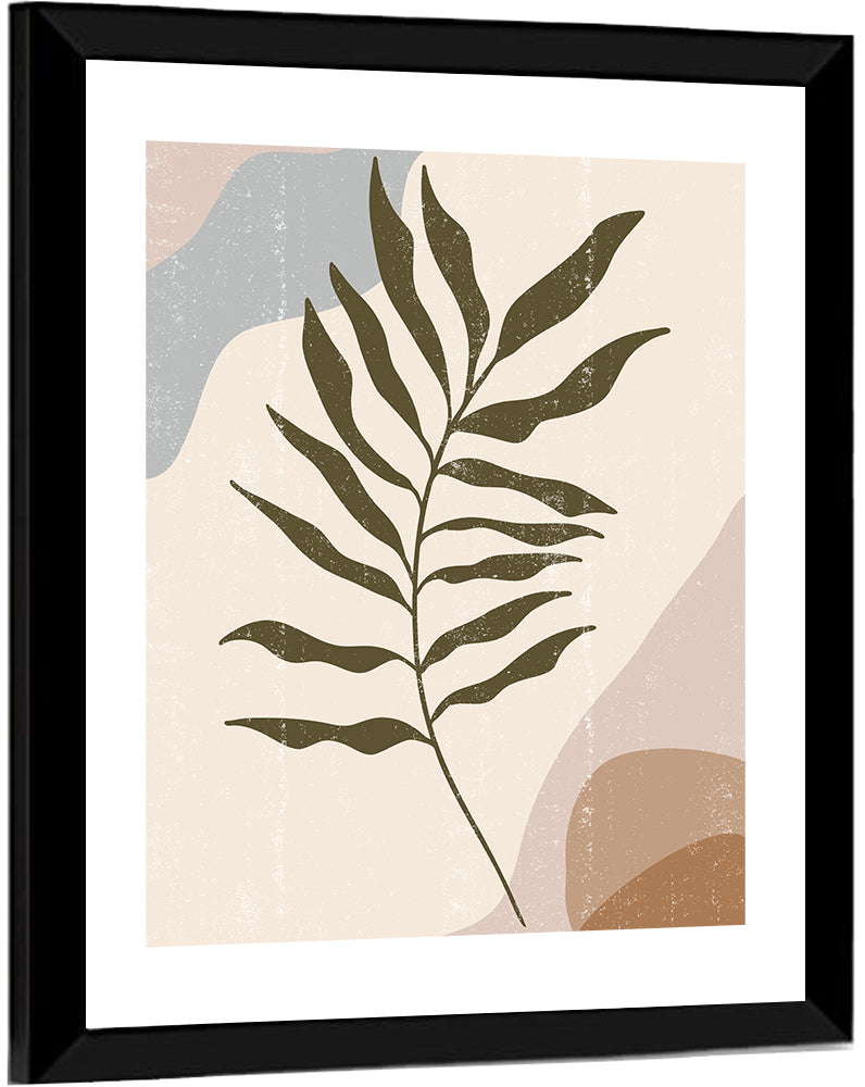 Minimalist Fern Leaf Study Wall Art