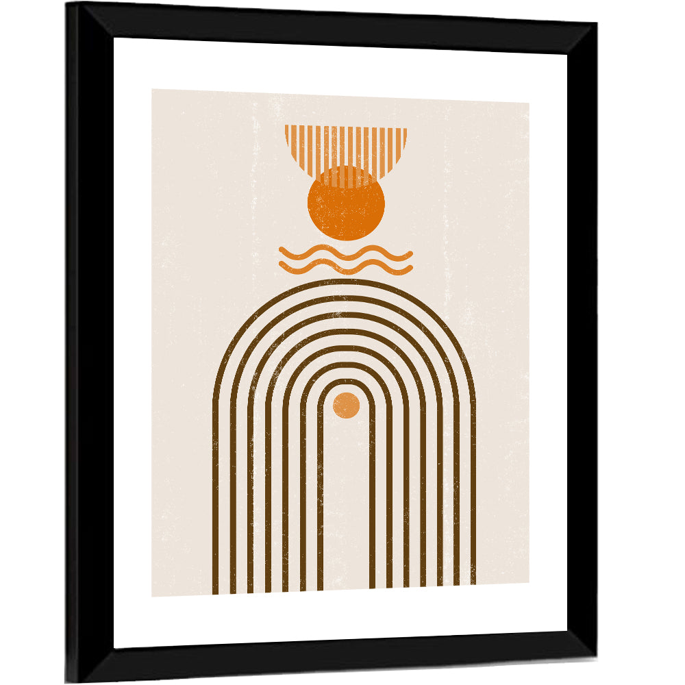 Concentric Arch Sun Wall Art