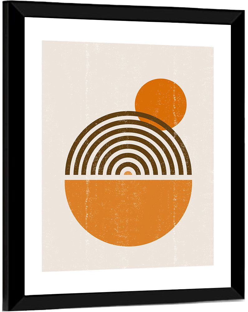 Semicircle Sunrise Study Wall Art