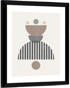 Stacked Sun and Moon Minimalist Wall Art