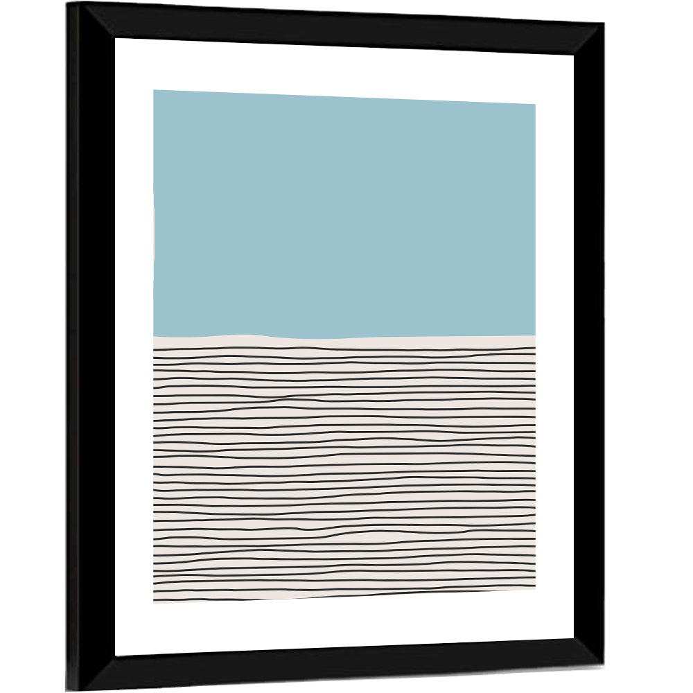 Trendy Minimalist V Wall Art