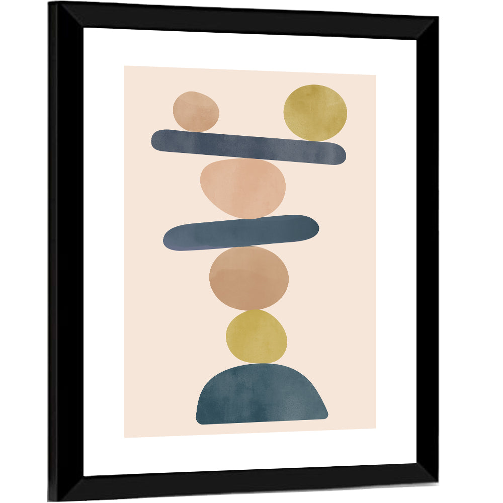 Balanced Stone Stack Wall Art