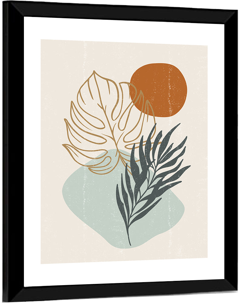 Shadowed Leaves Wall Art