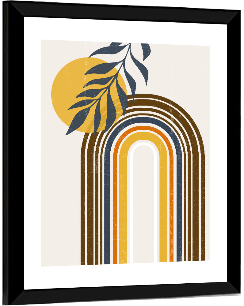 Sun Boho Minimalist Wall Art