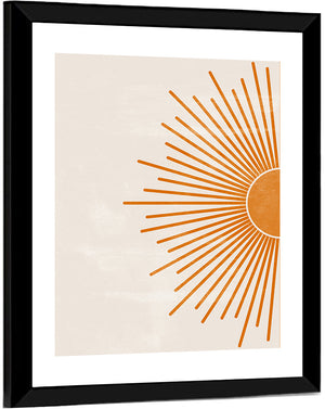 Sun Rays Minimalist Wall Art