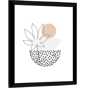 Palm Leaf & Bowls Pair Wall Art