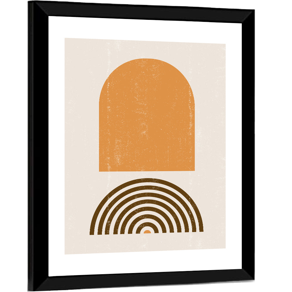Burnt Sunrise Arch Study Wall Art