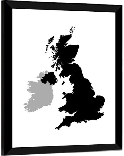 United Kingdom Map Wall Art