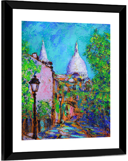 Montmartre Street Paris Wall Art