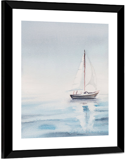 Sailing Boat in Sea Wall Art