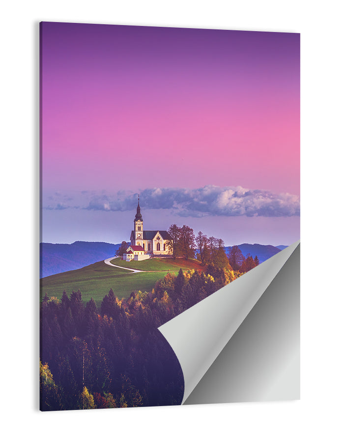 Saint Leonard Hilltop Church Wall Art as a poster print