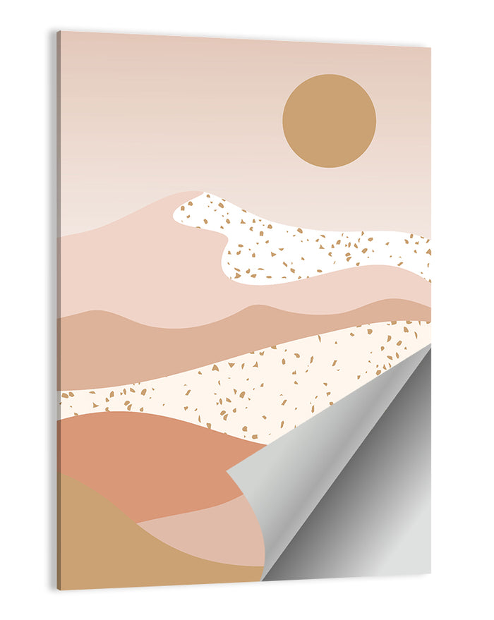 Terrazzo Desert Hills Wall Art as a poster print