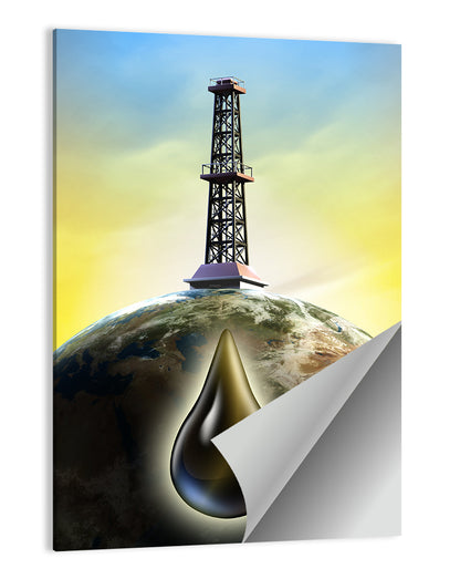 Oil Derrick Wall Art