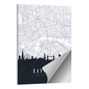 London City Map Wall Art