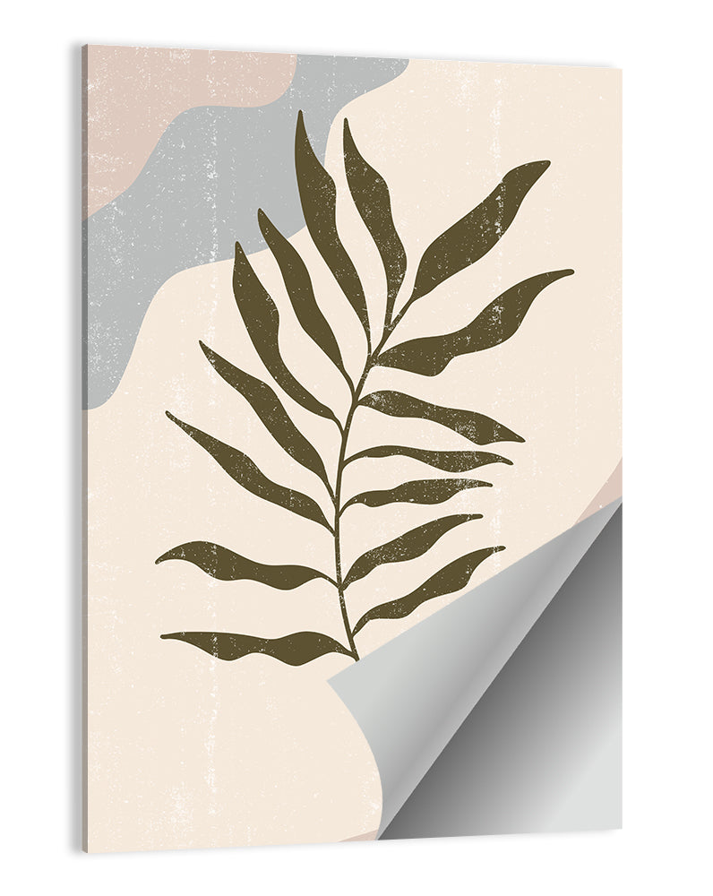 Minimalist Fern Leaf Study Wall Art