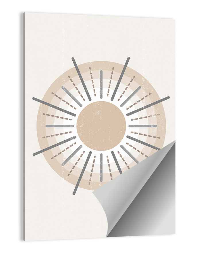 Concentric Boho Sun Iii Wall Art as a poster print