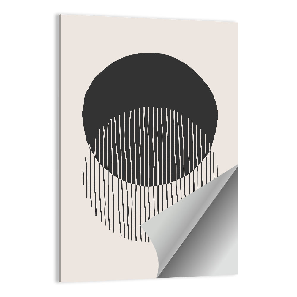 Moon Eclipse Minimalist Wall Art