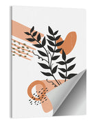 Olive Botanical Leaves Abstract Wall Art