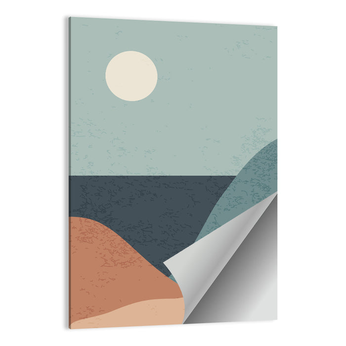 Moonlit Coastal Dunes Wall Art as a poster print