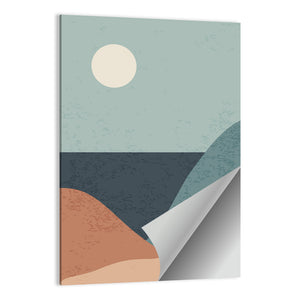 Mountain Lake Minimalist Wall Art