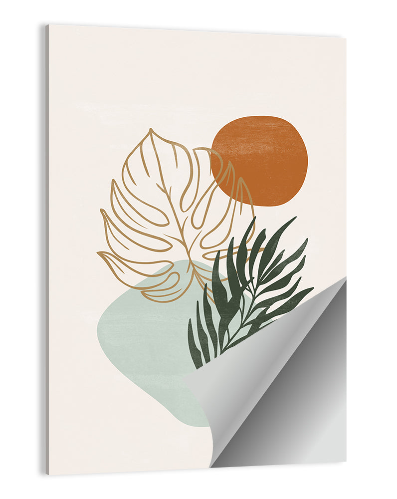 Monstera Sun Botanical Composition Wall Art