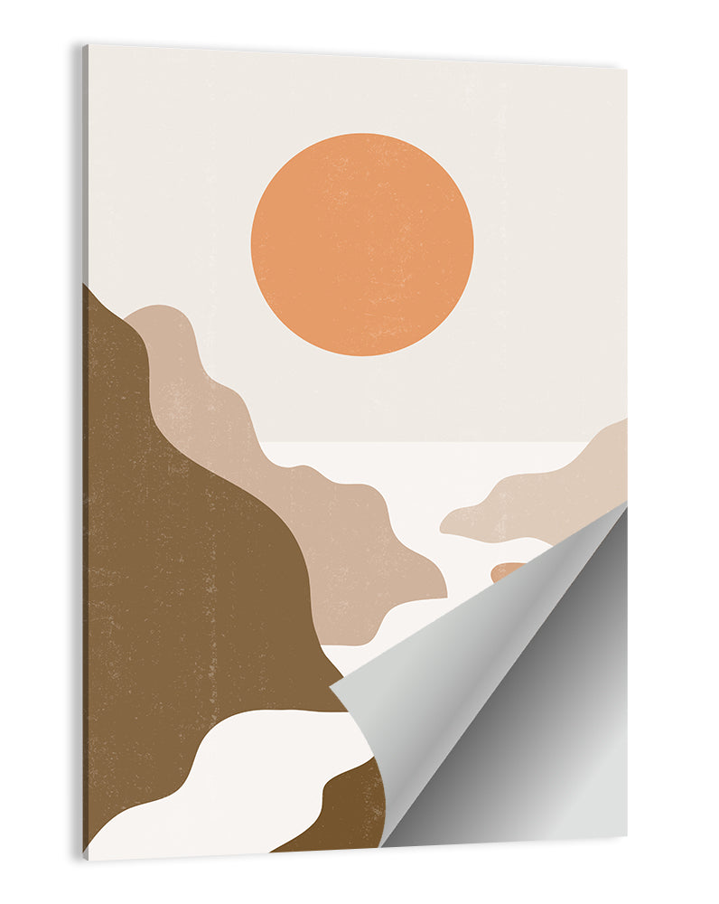 Sun Over Canyon River Wall Art