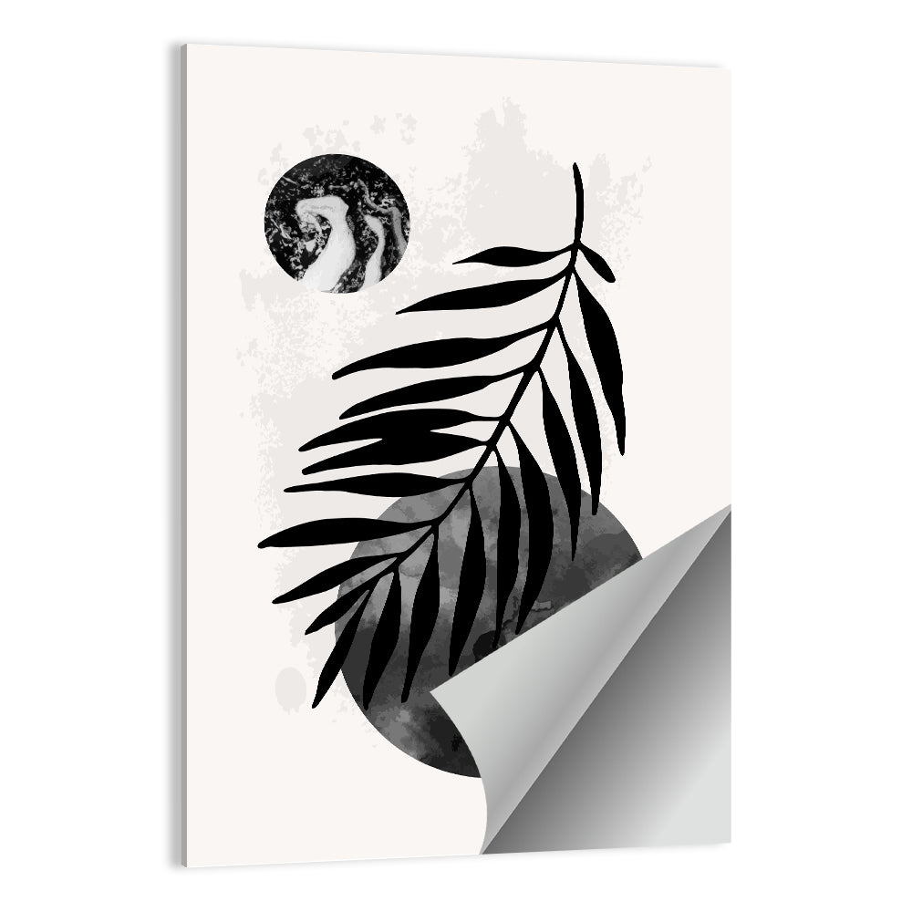 Minimal Palm Leaf Study Wall Art