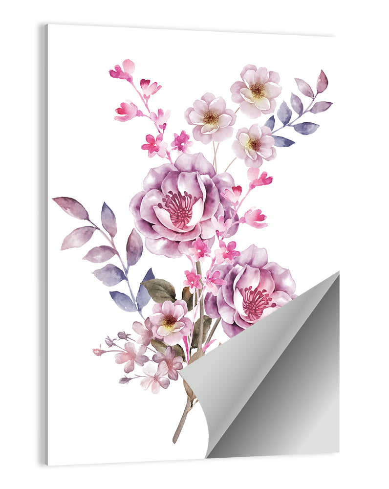 Lavender Watercolor Bouquet Wall Art