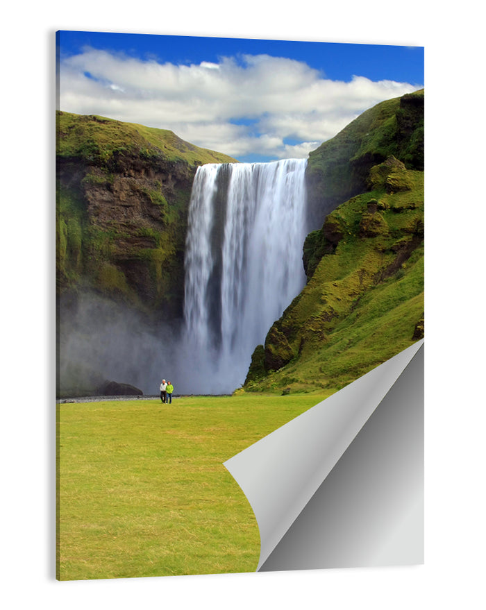 Skógafoss Waterfall Wall Art as a poster print