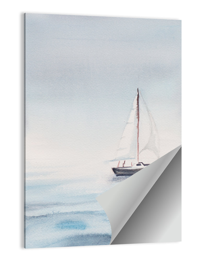 Sailboat on Calm Sea Wall Art