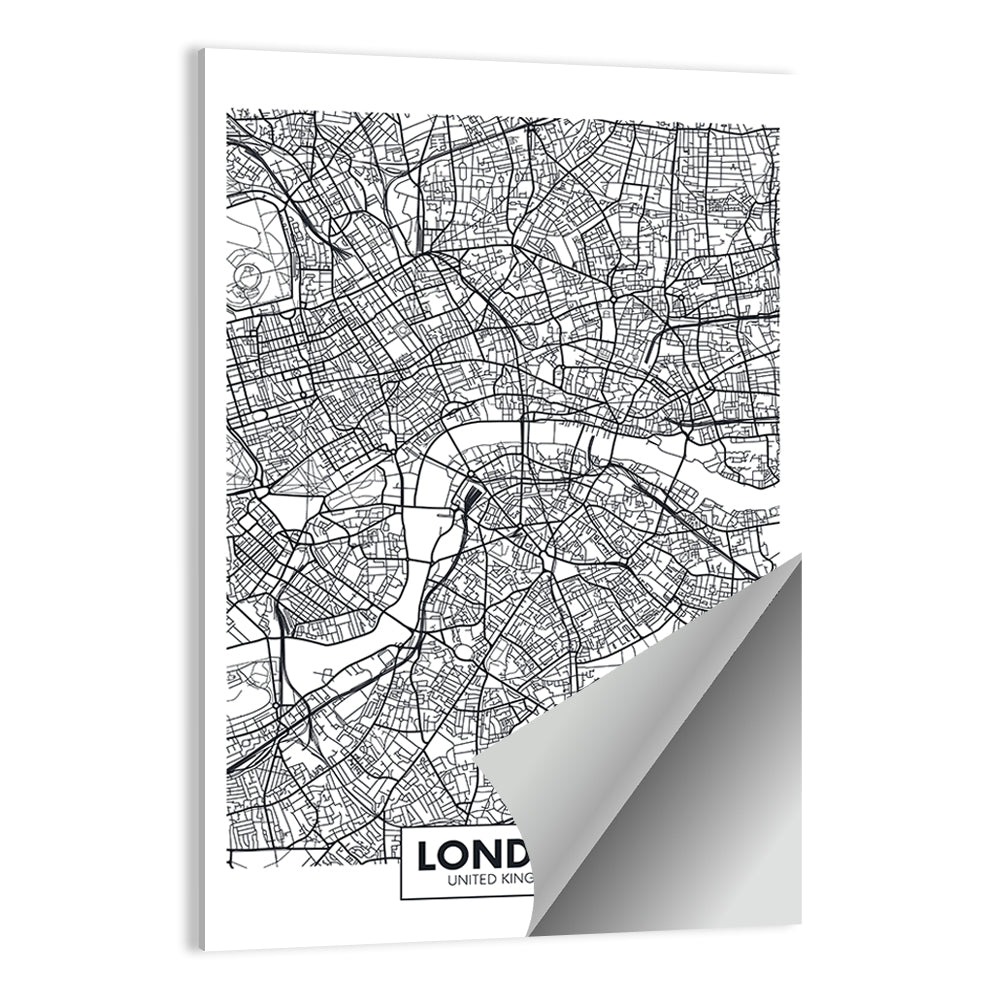 London Aerial Map Wall Art