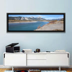 Mount Aeolus Over Athabasca Riverbank Wall Art
