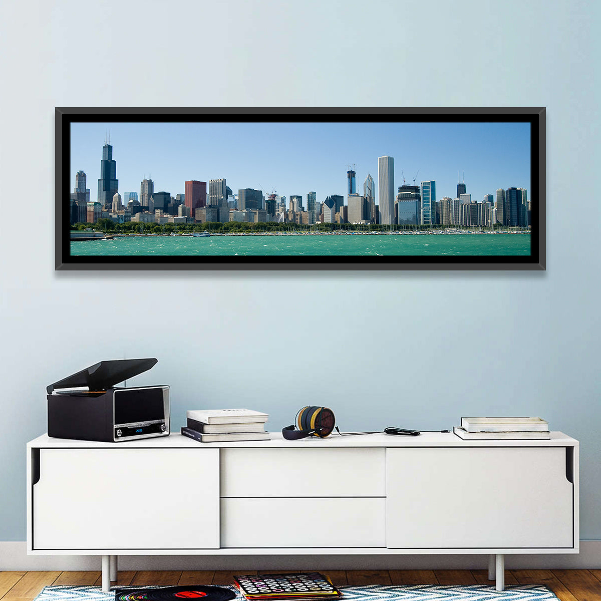 Chicago Skyline with Willis Tower Wall Art