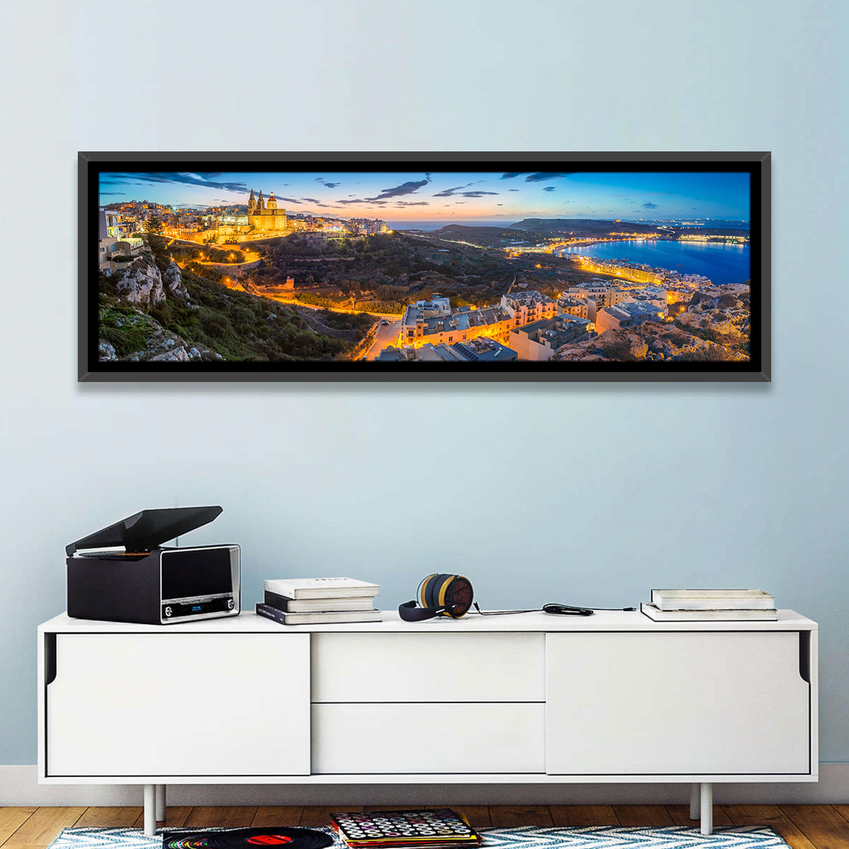 Mellieha Bay at Dusk Wall Art